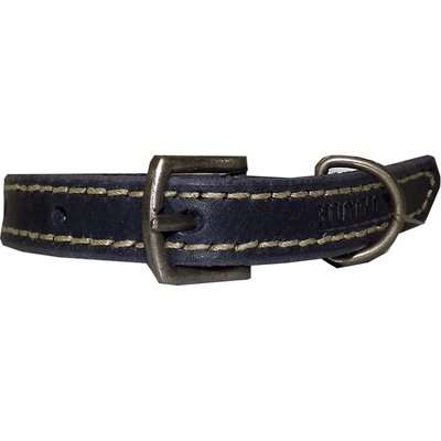 Huntlea Leopard Series - Leather Collar (Navy)