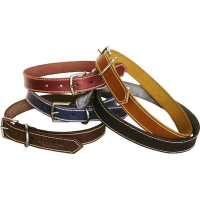 Huntlea Leopard Series - Leather Collar (Navy)