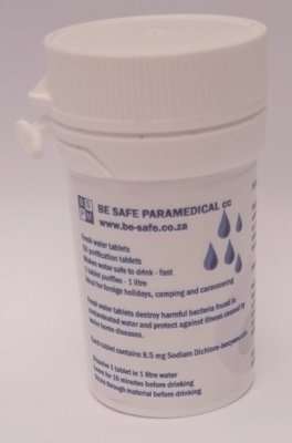 Be Safe Paramedical Water Purification Tablets (Pack of 50)
