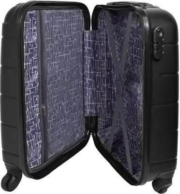 Marco Expedition 3 piece Luggage Set, High quality ABS (Black)