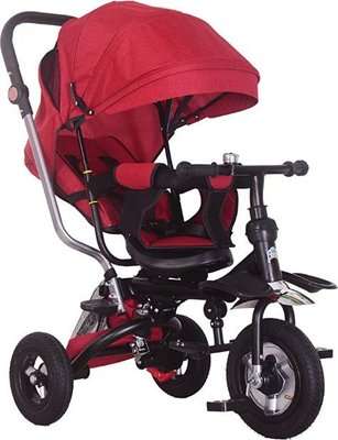 Little Bambino Trendsetter 5 in 1 Canopy Kids Tricycle (Ages 1-6)(Red)