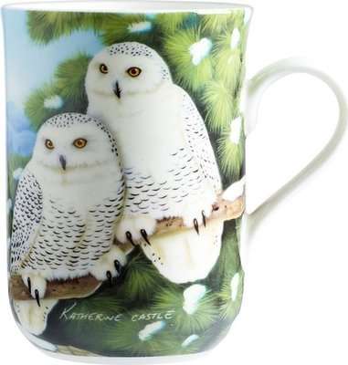 Maxwell & Williams Birds of the World Katherine Castle Mug (300ml) (Snowy Owls)