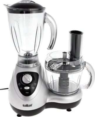 Salton SFP600 Food Processor and Blender (Silver and Black)