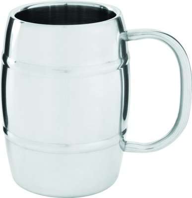 Leisure Quip Double Walled Beer Mug (Stainless Steel) (400ml)
