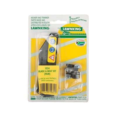 Lawnking Lawnmower Replacment Blade & Bolt Set (Southern Cross)