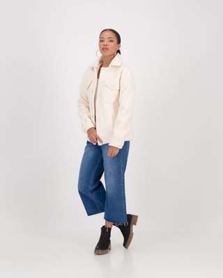 Miss Mode Textured Shacket (Cream)(S)