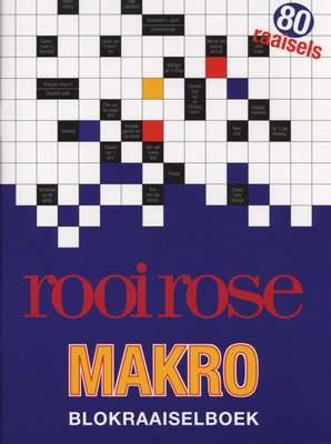 Rooi Rose Makro Blokraaiselboek (Afrikaans, Staple bound)