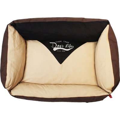 Dog's Life Vintage Lounger Waterproof Summer Bed (Brown)