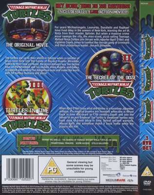 Teenage Mutant Ninja Turtles - 3-Movie Collection - The Original Movie / Secret Of The Ooze / Turtle