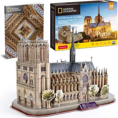 CubicFun National Geographic 3D Puzzle - Cathedrale Notre-dame de Paris (128 Pieces)