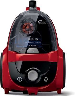 Philips PowerPro Active Bagless Vacuum Cleaner (Red)