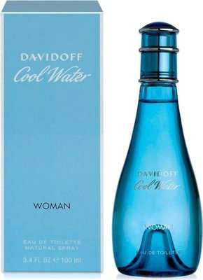 Davidoff Cool Water Woman Eau De Toilette Spray (100ml) - Parallel Import (USA)