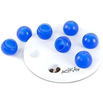 Trixie Cat Activity - Solitaire Strategy Game (White/Blue)(20cm)