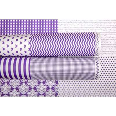 Lady Pattern Paper Hello Cards Basic Essentials Collection Version 1 (10 Double Sided Sheets)(Purple