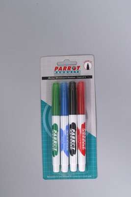 Parrot Whiteboard Marker (Slimline)(Pack of 4)