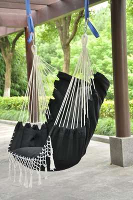 Fine Living Milos Hammock Chair (Black)