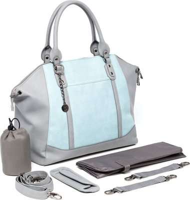 Baby Sense Mom & Baby Bag - Charmaine Grey & Blue