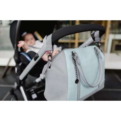 Baby Sense Mom & Baby Bag - Charmaine Grey & Blue
