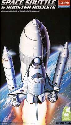 Academy Space Shuttle with Booster Rockets Model Kit (1:288)