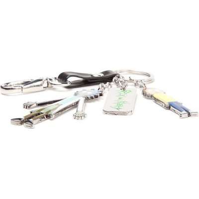 Rick and Morty Character Charms and Logo Metal Keychain