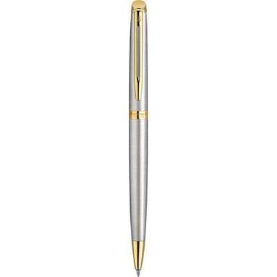 Waterman Hemisphere Stainless Steel Ballpoint Pen (Gold Trim)