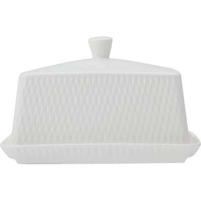 Maxwell & Williams White Basics Diamonds Butter Dish