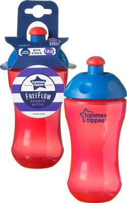 Tommee Tippee - Essentials Free Flow Sports Bottle (300ml | Supplied Colour May Vary)