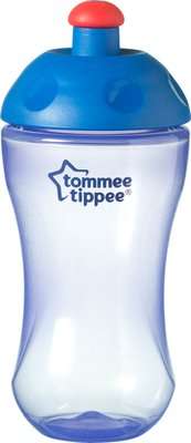 Tommee Tippee - Essentials Free Flow Sports Bottle (300ml | Supplied Colour May Vary)
