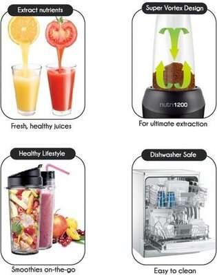 Milex Nutri1000 8-in-1 Food Blender (1000W)