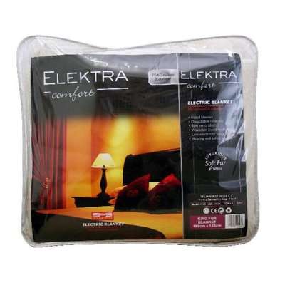 Elektra Comfort 2204 Platinum Fitted Electric Blanket (60W)(King)(Acrylic Fur)
