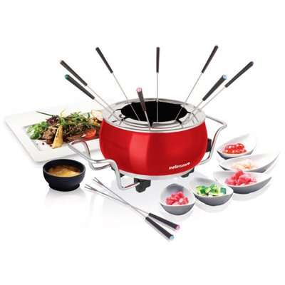Mellerware Mongolian Hot Pot Fondue Set (Red)