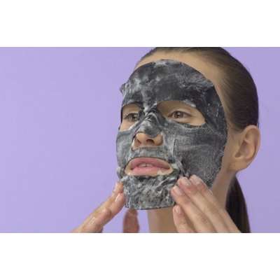 Skin Republic Bubble Purifying + Charcoal Oxygen Cleanse Face Mask Sheet (20ml)