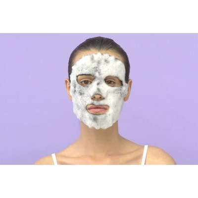 Skin Republic Bubble Purifying + Charcoal Oxygen Cleanse Face Mask Sheet (20ml)