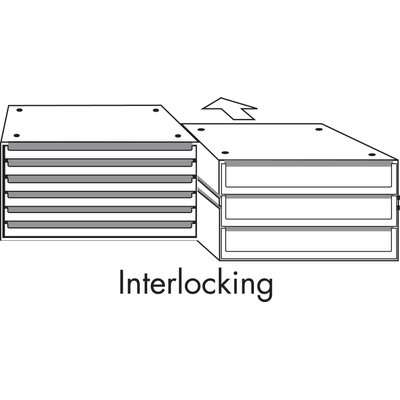 Bantex Texo Modular 3 Drawer Storage System (Red)