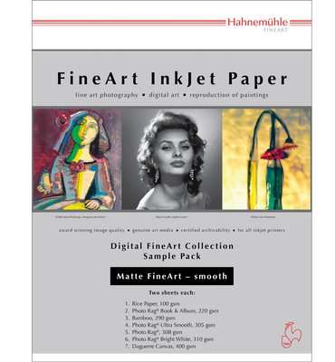 Hahnemuhle Digital Selection Pack A4 12s Smooth