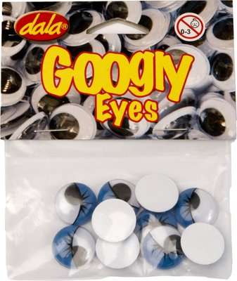 Dala Googly Eyes (15mm)(Pack of 10)(Blue)