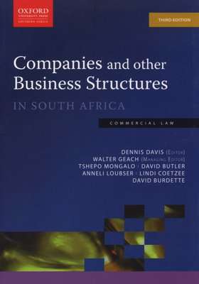 Companies And Other Business Structures In South Africa (Paperback, 3rd Revised Edition)