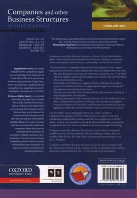Companies And Other Business Structures In South Africa (Paperback, 3rd Revised Edition)