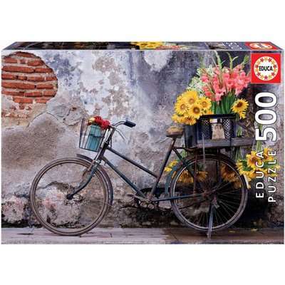 Educa Jigsaw Puzzle - Bicycle with Flowers (500 Piece)