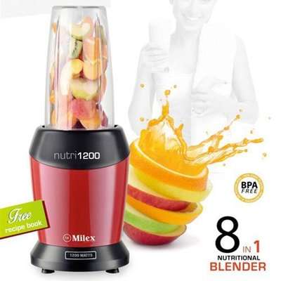 Milex Nutri1200 8-in-1 Nutritional Blender (Red)