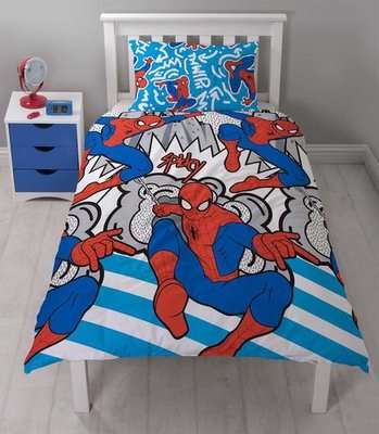 Disney Marvel Spiderman 'Pop Art' Rotary Duvet Set (Single)
