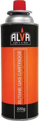 Alva Butane Canister (220g)(4-Pack)