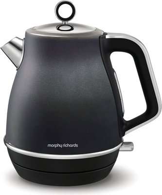 Morphy Richards Evoke - 360 Cordless Stainless Steel Kettle (1.5L)(3000W)(Black)
