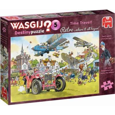 Jumbo Wasgij 5 Destiny Retro Jigsaw Puzzle - Time Travel! (1000 Pieces)