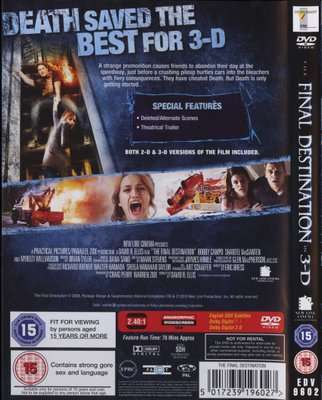 The Final Destination 4 - 2-Disc Special Edition in Anamorphic 3-D (DVD)