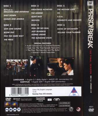 Prison Break - Season 4 (DVD, Boxed set)