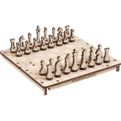 Wooden.City Wooden 2-in-1 Boardgame - Chess/Checkers