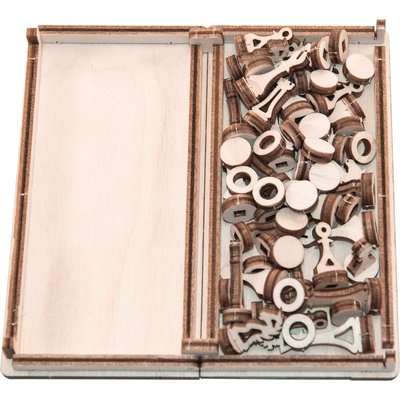 Wooden.City Wooden 2-in-1 Boardgame - Chess/Checkers