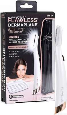 Finishing Touch Flawless Dermaplane GLO Facial Exfoliator & Hair Remover