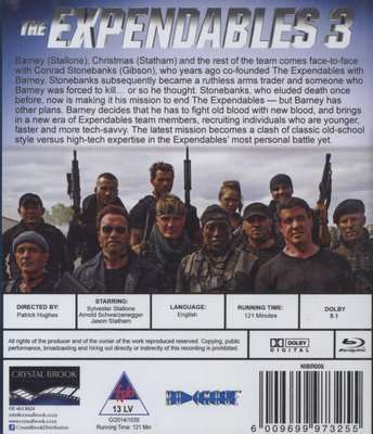 The Expendables 3 (Blu-ray disc)